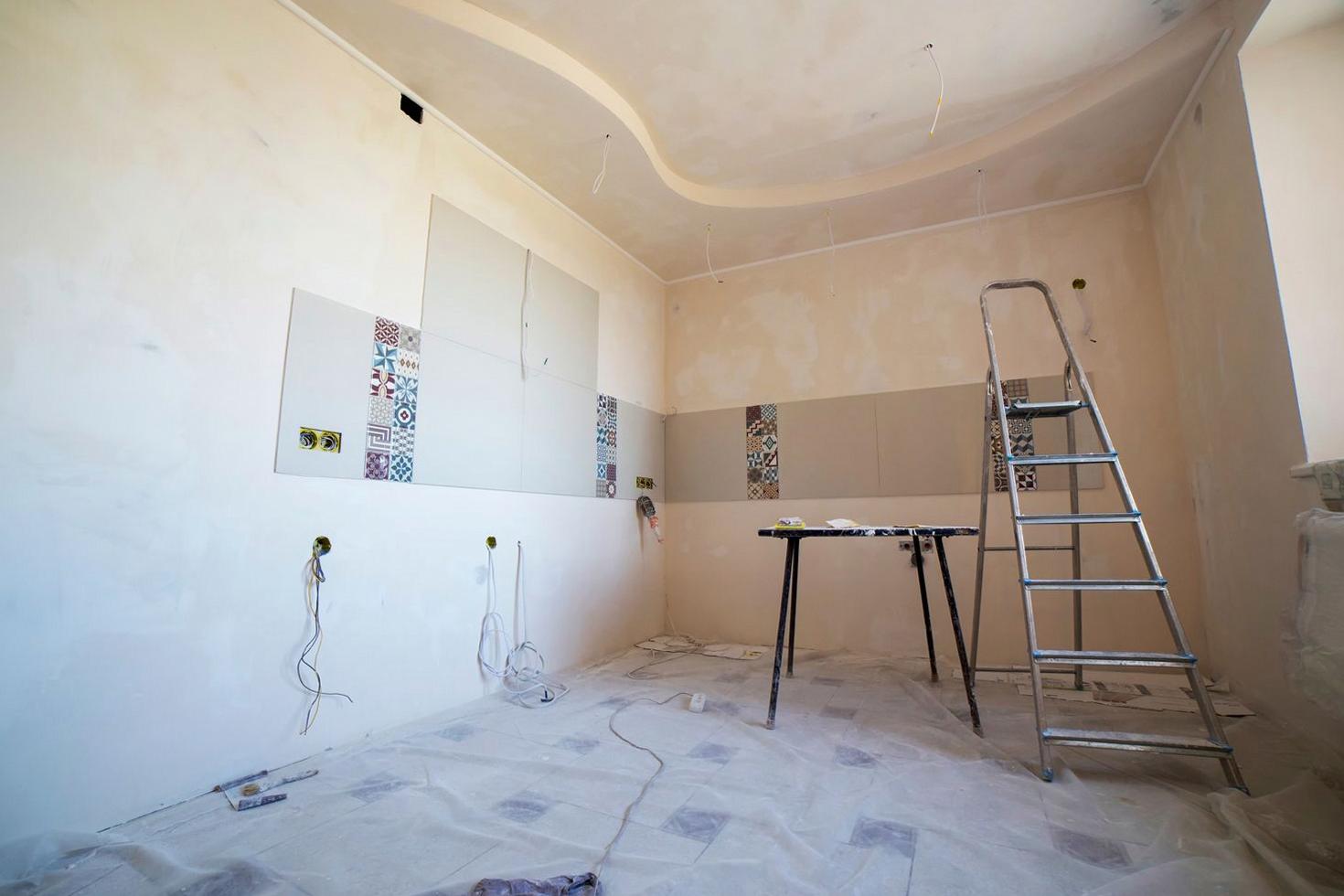 Room under renovation
